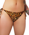 Leopard Print String Bikini Bottom