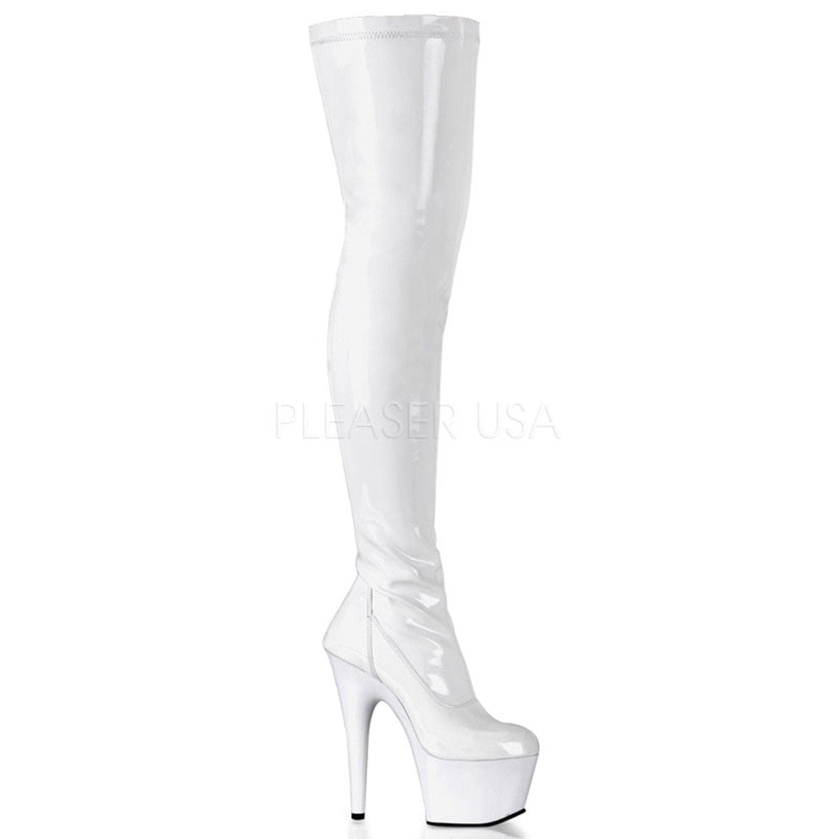 Adore 3000 White Patent Thigh High 7