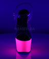 Adore 708UV Neon Pink UV Reactive 7" Pole Dance Heels
