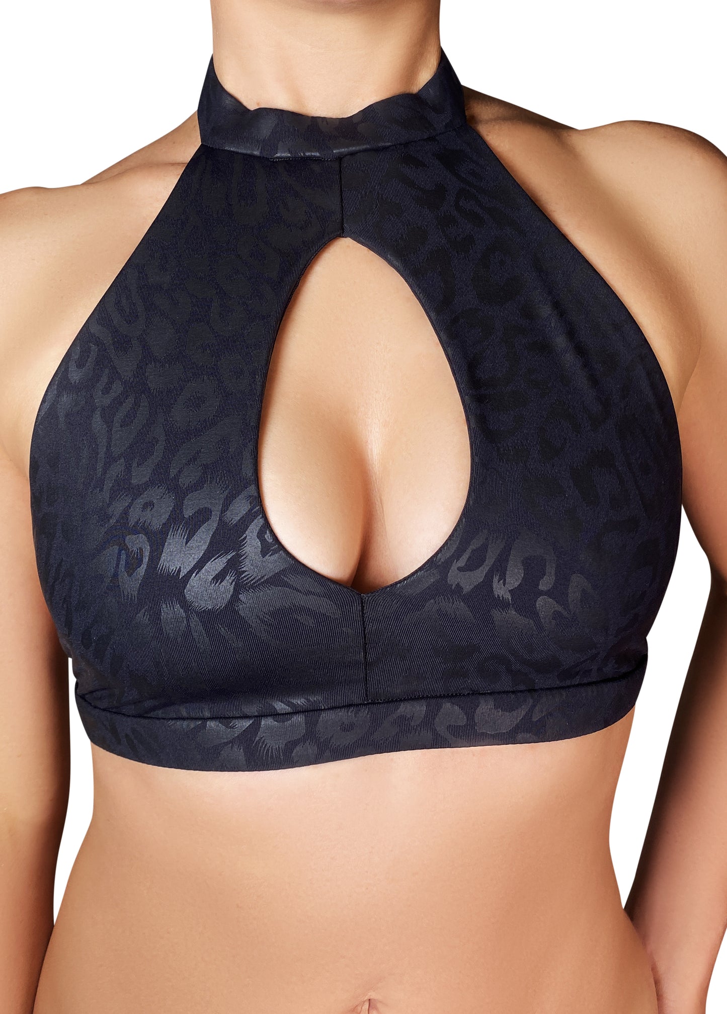 Fierce Cheetah 'Amber' Keyhole Top  no