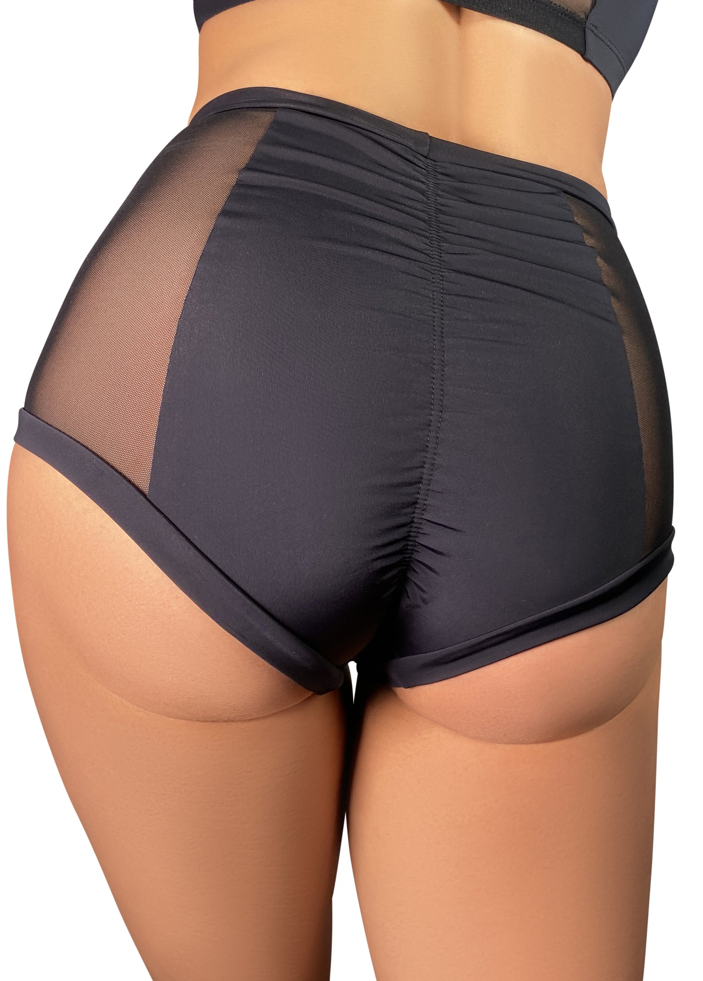 Essential High Waisted Mesh Hot Pants