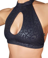 Fierce Cheetah 'Amber' Keyhole Top  no
