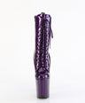 Flamingo 1040GP Purple Glitter Patent 8" Ankle Pole Dance Boots