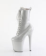 Flamingo 1040GP Silver Glitter Patent 8" Ankle Pole Dance Boots