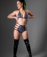 2026 Glitter Riot High Waisted Strappy Pants
