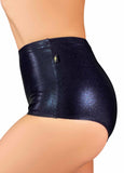 Metallic High Waisted Hot Pants