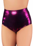 Metallic High Waisted Hot Pants