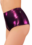 Metallic High Waisted Hot Pants