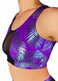 Jungle Palms Mesh Crop Top