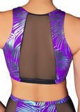 Jungle Palms Mesh Crop Top