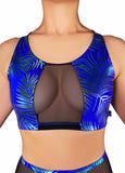 Jungle Palms Mesh Crop Top