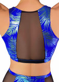 Jungle Palms Mesh Crop Top