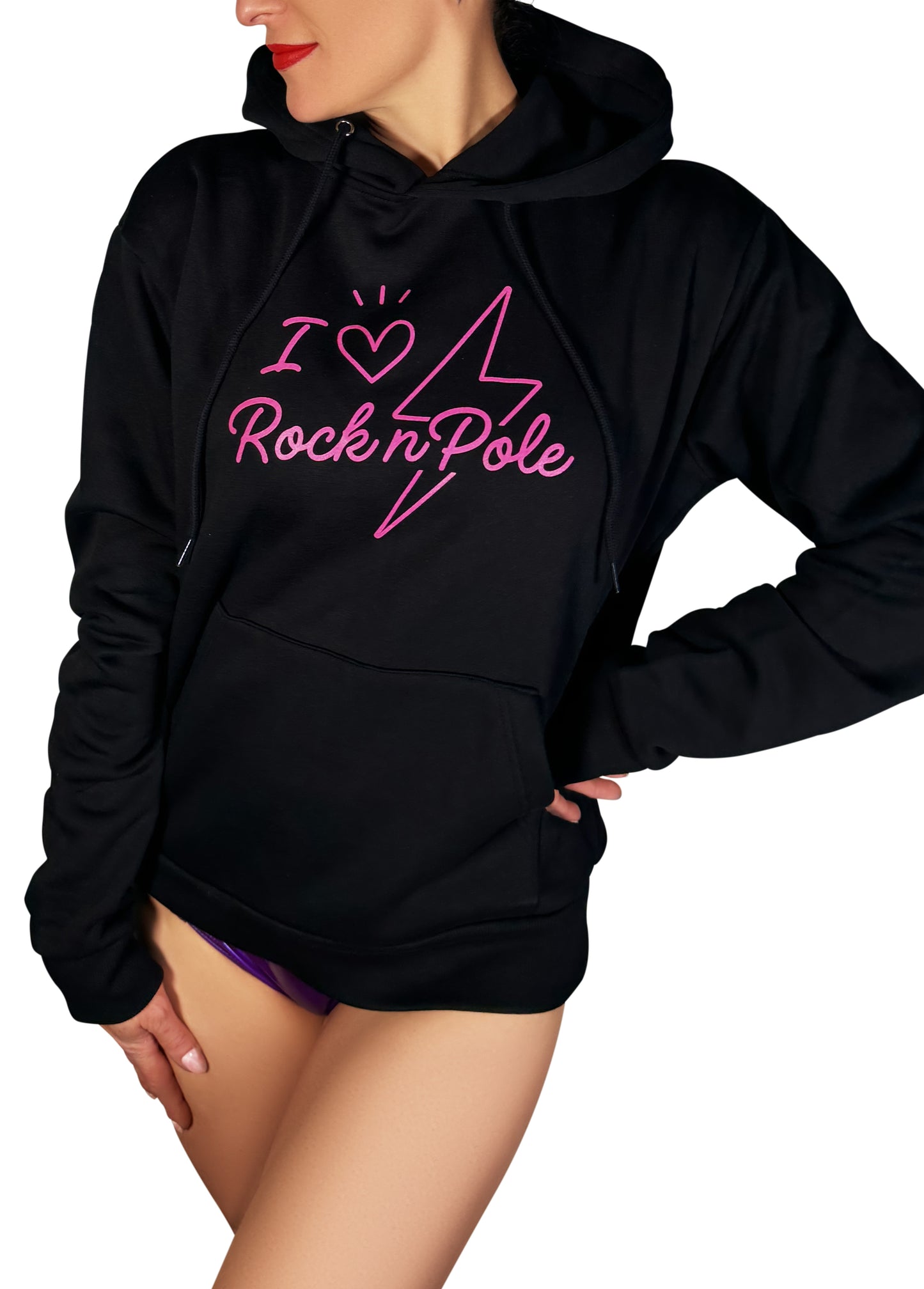 I Love Rock N Pole Oversized Hoodie