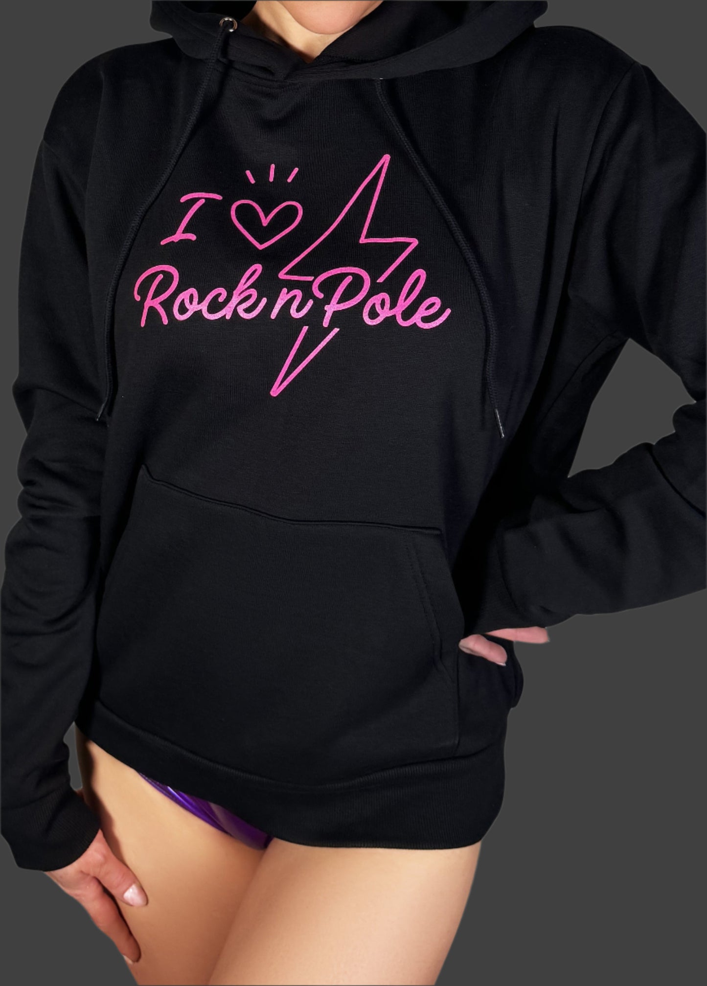 I Love Rock N Pole Oversized Hoodie