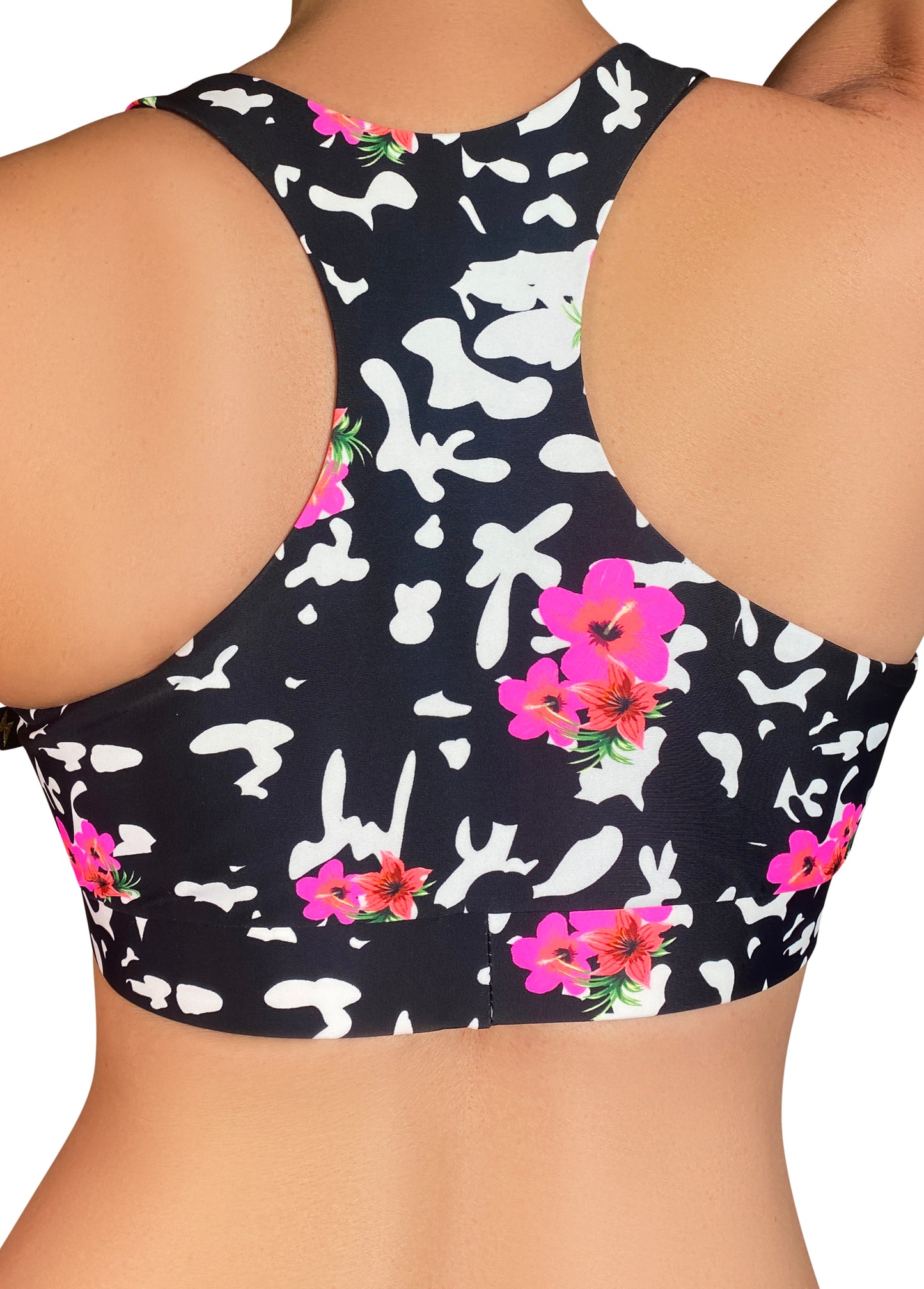 Summer Print 'Fawnia' Twist Sports Bra