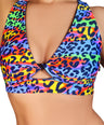 Summer Print 'Fawnia' Twist Sports Bra