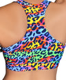 Summer Print 'Fawnia' Twist Sports Bra