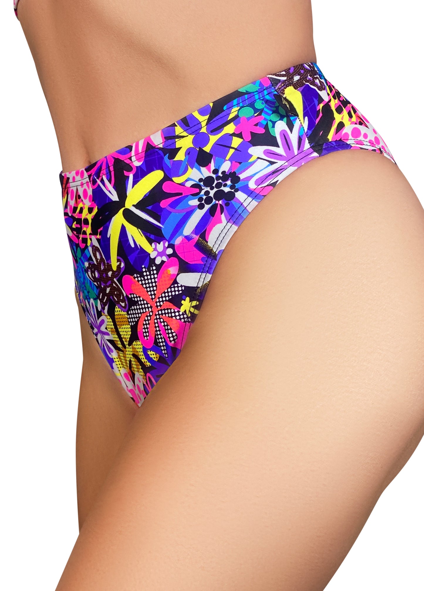 Summer Print High Rider Hot Pants