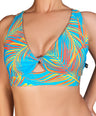 Summer Print 'Fawnia' Twist Sports Bra