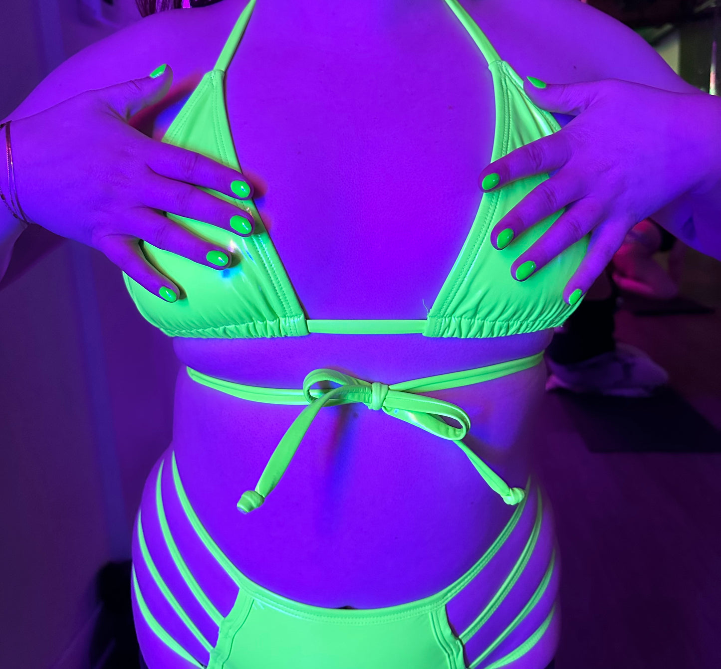 Pop Liquid String Bikini Top