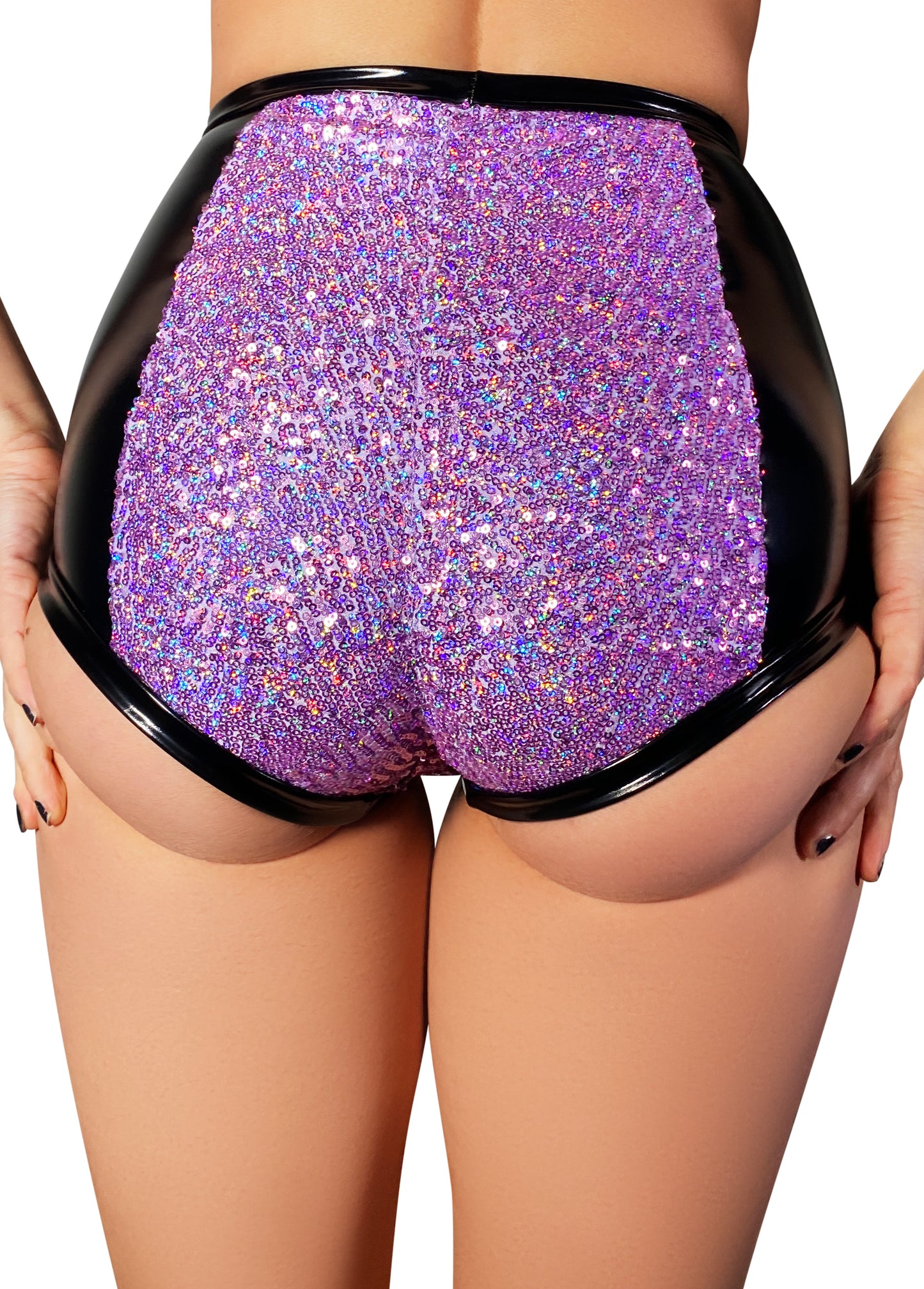 Outshine Sequin High Waisted Hot Pants