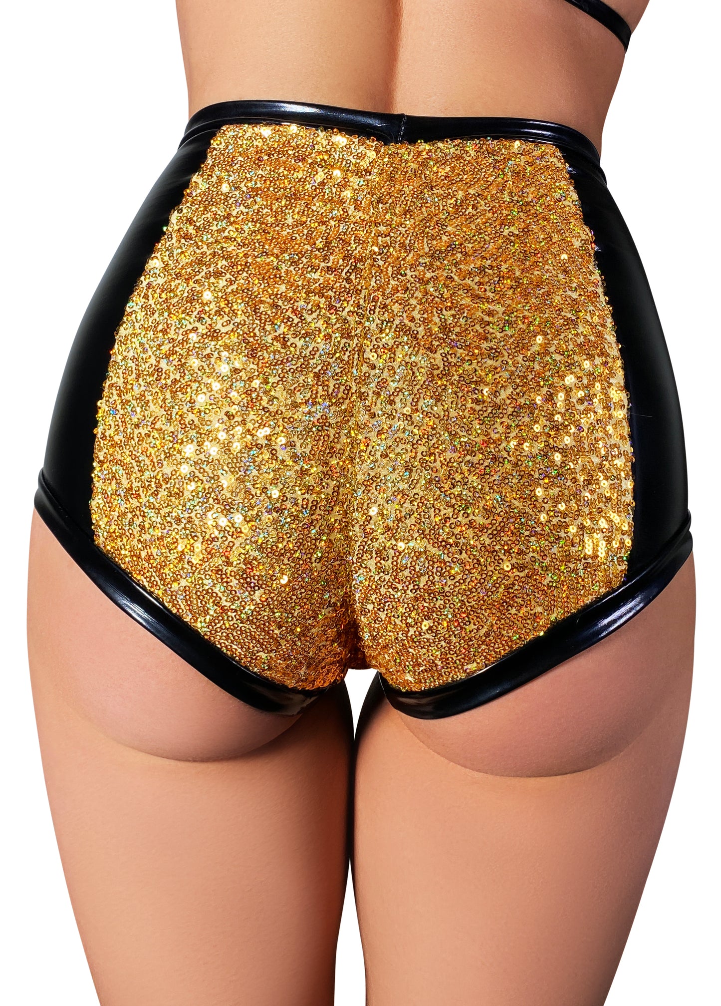 Outshine Sequin High Waisted Hot Pants
