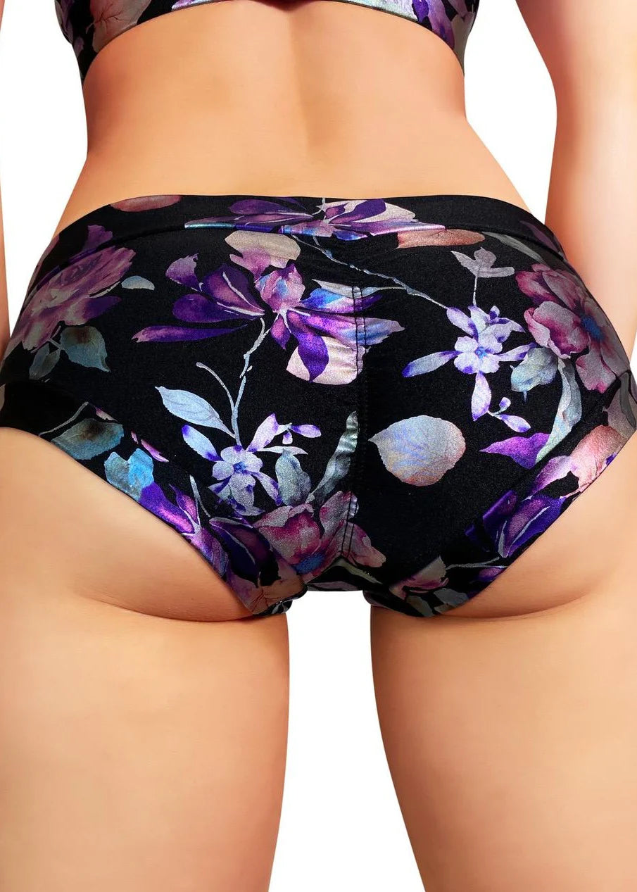Purple Lily Hot Pants