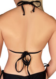 Essential Black String Bikini Top