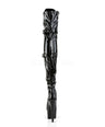 Adore 3028 Black Patent Thigh High 7" Pole Dance Boots