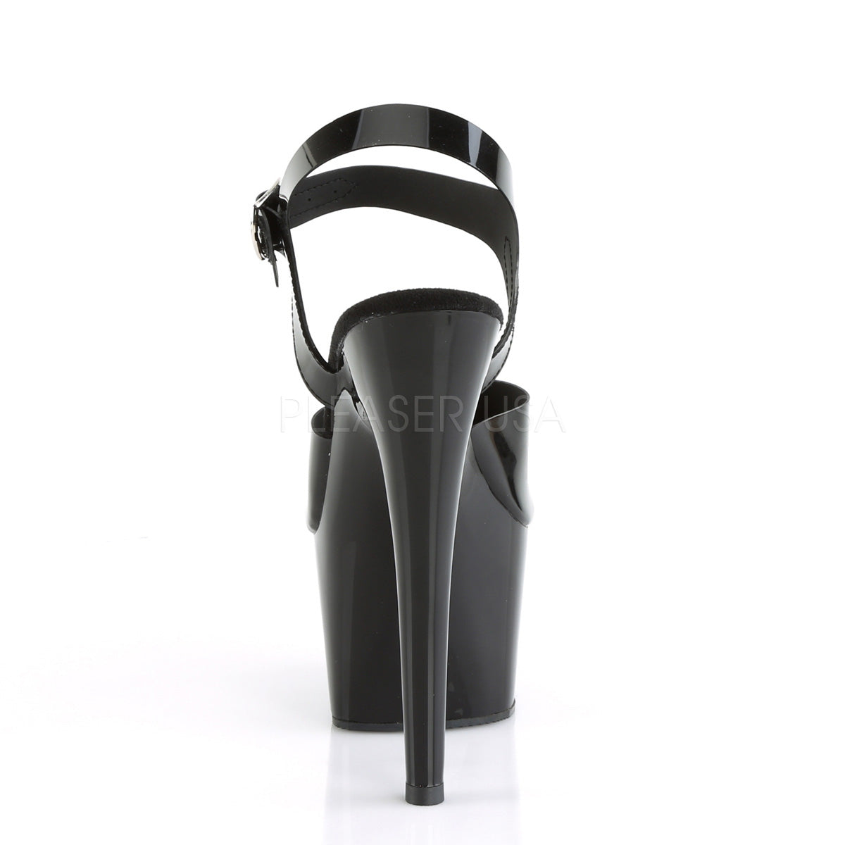 Adore 708N Black Jelly-like and Pole Sticky 7" Pole Dance Heels