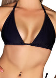 Essential Black String Bikini Top