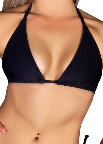 Essential Black String Bikini Top