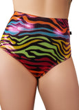 Zebratallic High Waisted Hot Pants