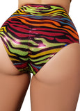 Zebratallic High Waisted Hot Pants