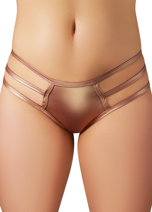 Rose Gold Vinyl Skanky Pants