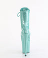 Flamingo 1040GP Aqua Glitter Patent 8" Ankle Pole Dance Boots