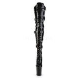 FLAMINGO 3028 BLACK PATENT THIGH HIGH 8