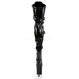 FLAMINGO 3028 BLACK PATENT THIGH HIGH 8