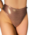 Rose Gold Metallic High Rider Hot Pants