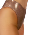 Rose Gold Metallic High Rider Hot Pants