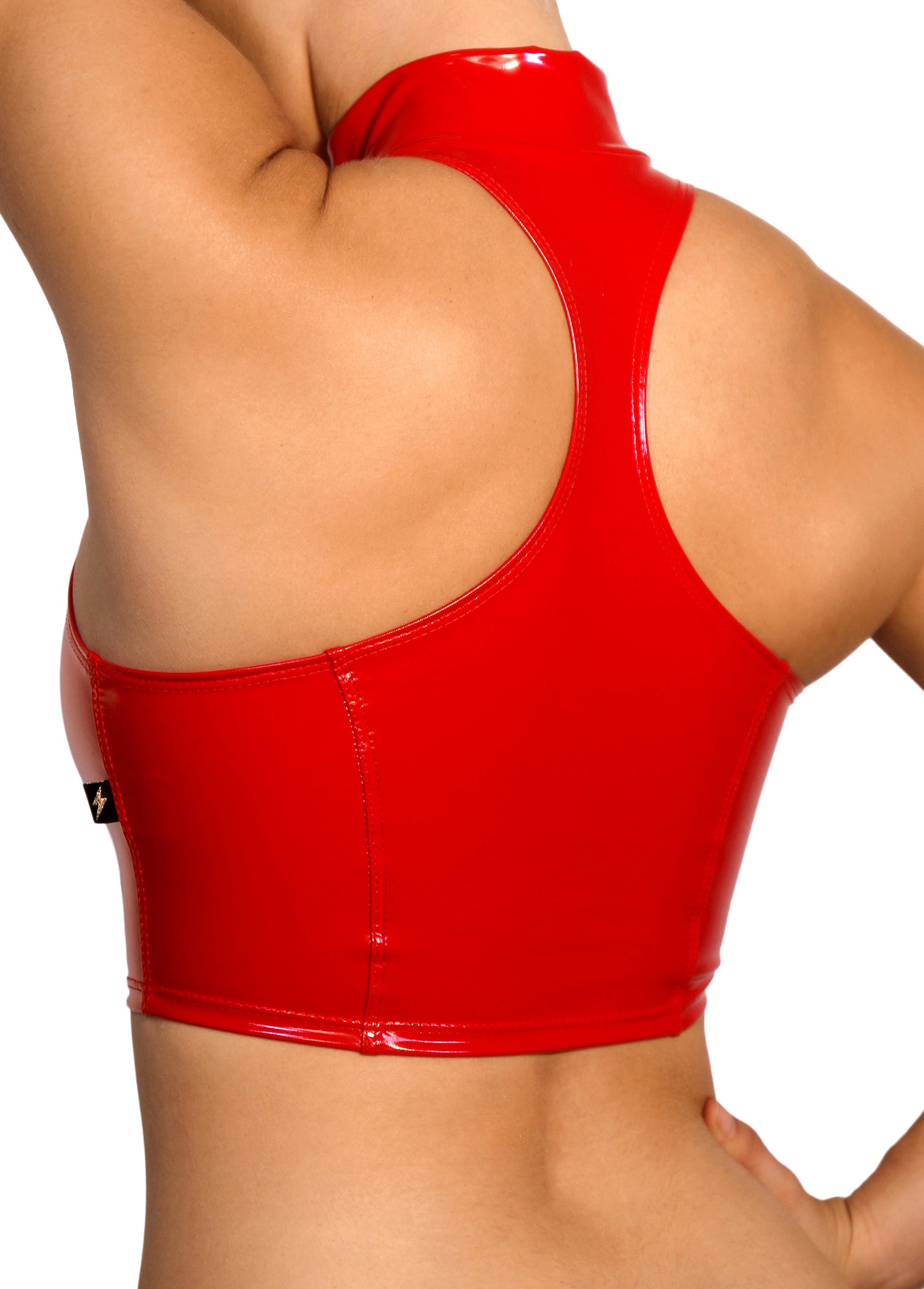 Red Heroine Liquid Zip-Up Vest