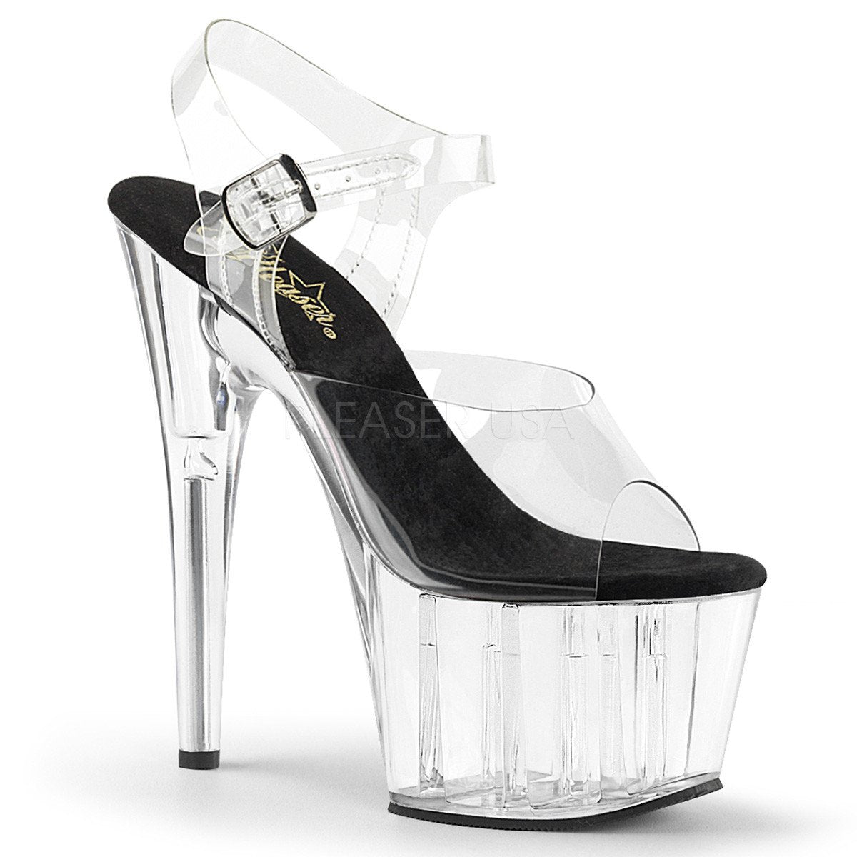 Adore 708 7" Clear Pole Dance Heels