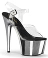 Adore 708 Silver Chrome 7" Pole Dance Heels