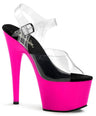 Adore 708UV Neon Pink UV Reactive 7" Pole Dance Heels