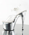 Adore 708 Silver Chrome 7" Pole Dance Heels